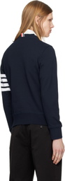 Thom Browne Navy Classic Loopback 4-Bar Sweatshirt
