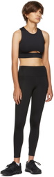 HÉROS Black 'The Cross Crop' Top
