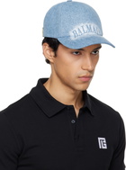 Balmain Blue Denim Cap