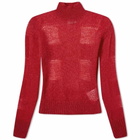 Daniëlle Cathari Women's x Woolrich Open Knit Top in Cherry Red