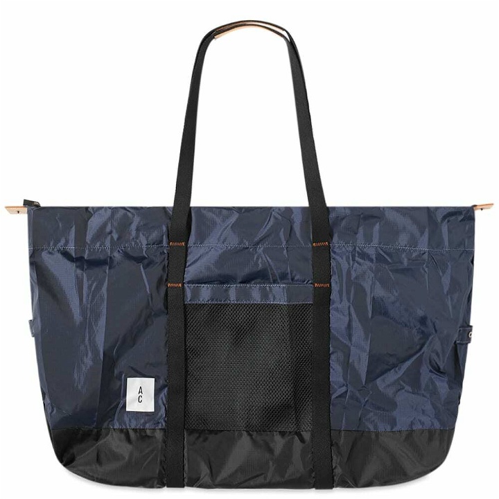 Photo: Ally Capellino Hoff Packable Holdall in Navy/Grey