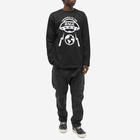 Members of the Rage Men's Long Sleeve Oversized Planet T-Shirt in Black