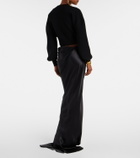 Tom Ford Asymmetric silk satin maxi skirt