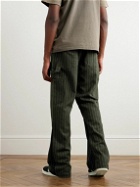 Gallery Dept. - Business Carpenter Straight-Leg Pinstriped Woven Trousers - Green