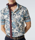 Etro Paisley cotton piqué polo shirt