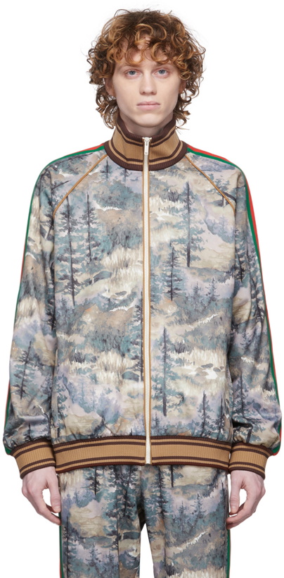 Photo: Gucci Multicolor The North Face Edition Technical Zip-Up Sweater