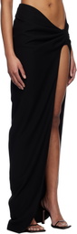 Mônot Black Torpedo Maxi Skirt