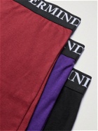 MASTERMIND WORLD - Three-Pack Logo-Print Cotton-Jersey Boxer Briefs - Multi