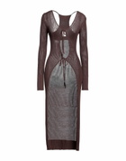 Andreādamo Womens Cardigan in Brown