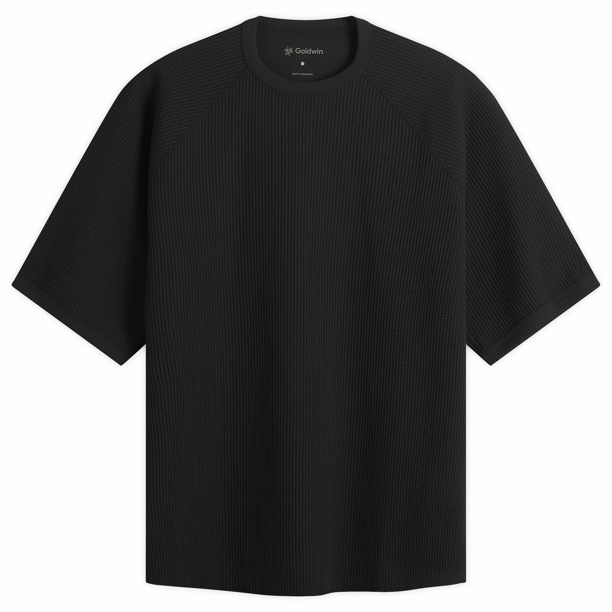 Goldwin Men's Waffle Light T-Shirt in Black