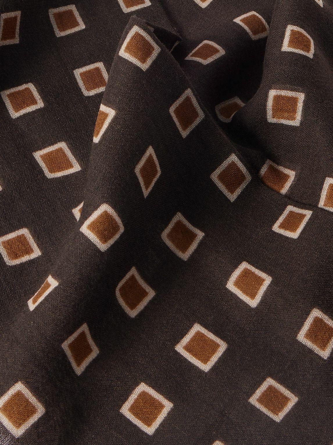 SAINT LAURENT - Printed Wool Scarf