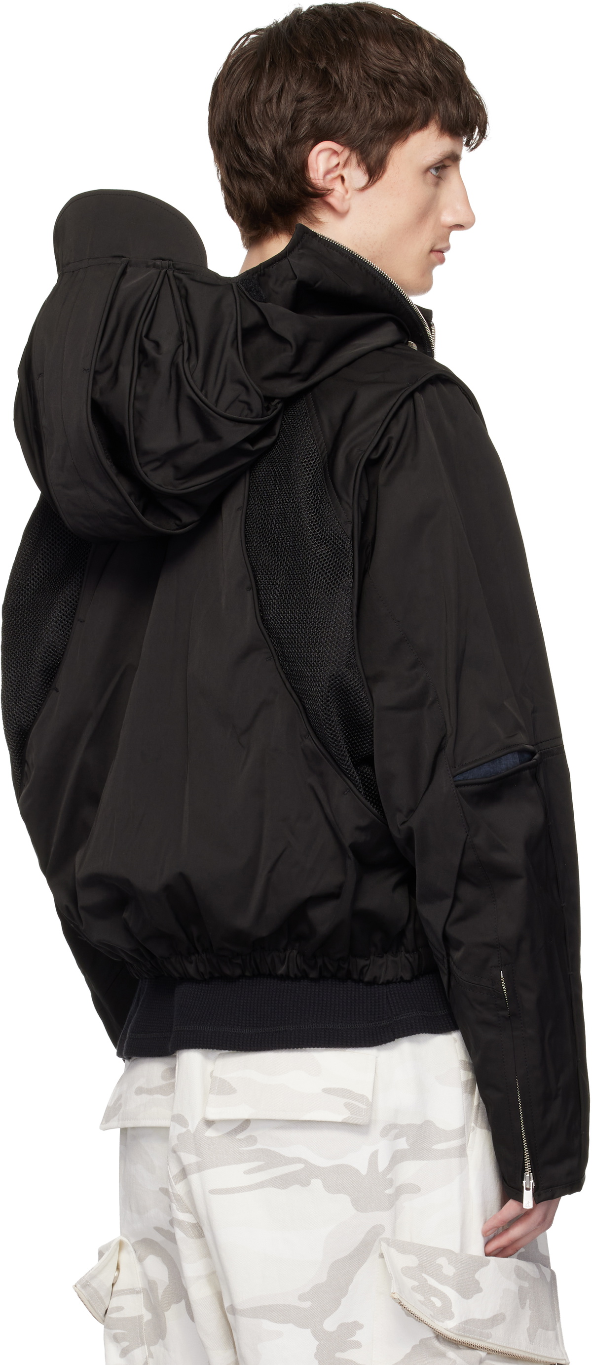 FFFPOSTALSERVICE Black Parachute Hooded Gen 2 Jacket