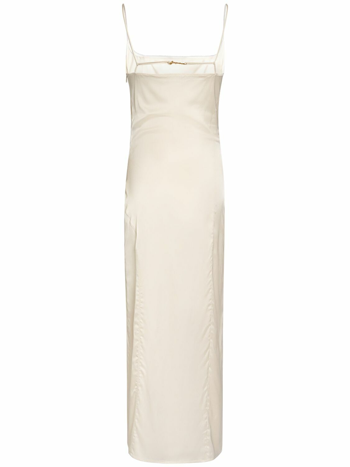 ワンピース JACQUEMUS La Robe Notte JACQUEMUS - La Robe Notte Satin Midi Dress Jacquemus