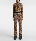 Goldbergh Cathy leopard-print ski bodysuit