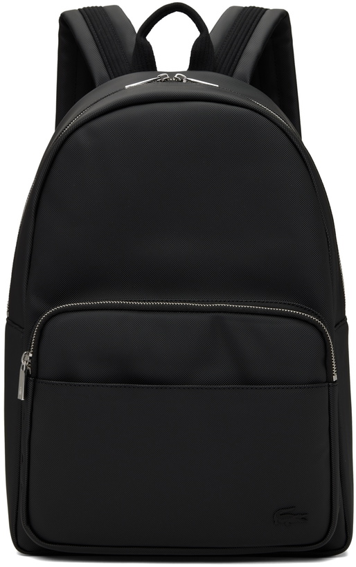 Photo: Lacoste Black PVC Backpack