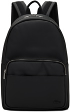 Lacoste Black PVC Backpack