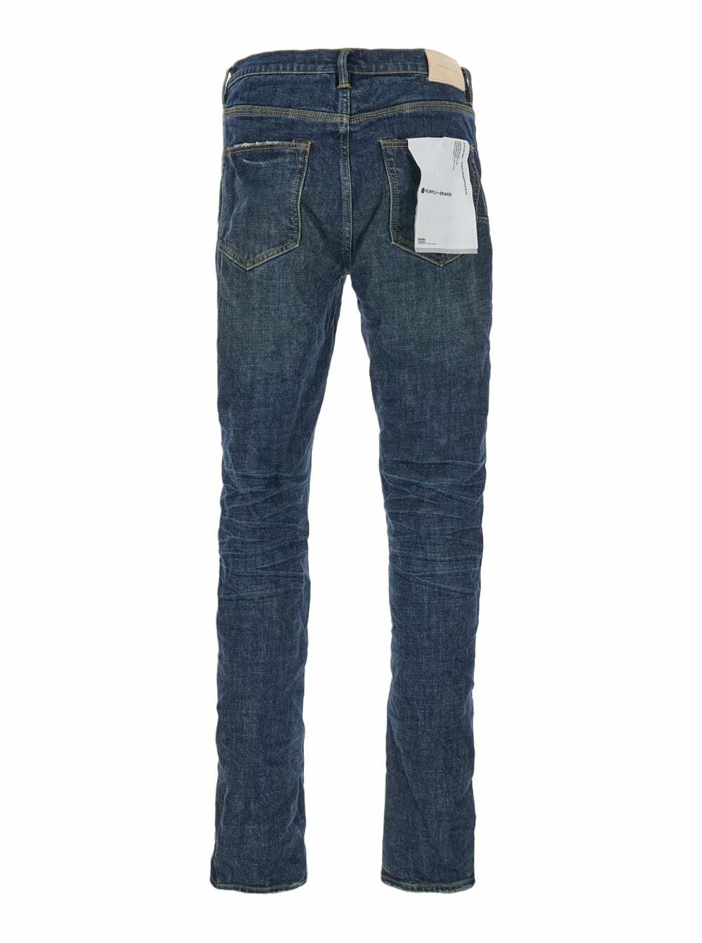 Purple Brand Blue Jeans With Low Rise And Stonewashed Effect In Denim Man
