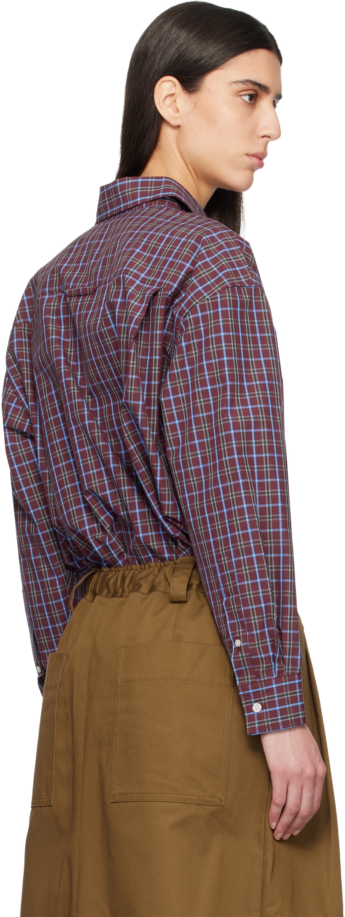 Meryll Rogge Burgundy Classic Shirt