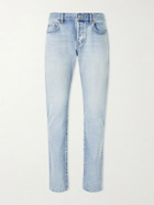 SAINT LAURENT - Straight-Leg Organic Jeans - Blue