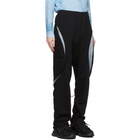 Saul Nash SSENSE Exclusive Black and Blue Hybrid Trackpant Trousers