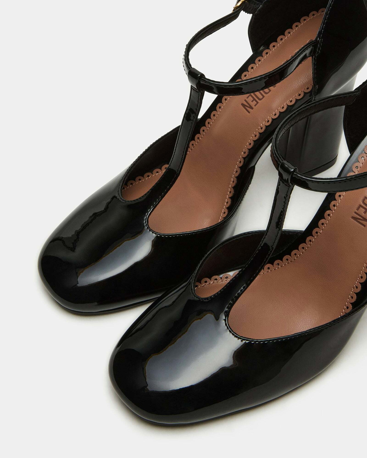 Steve Madden Malcolm Heels in Black Patent