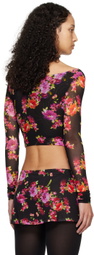 GUIZIO Black Sofia Top