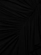 ALEXANDRE VAUTHIER Draped Jersey L/s Midi Wrap Dress