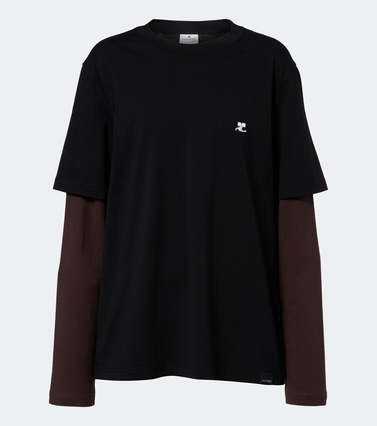 Courrèges AC Double Sleeve cotton T-shirt