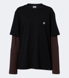 Courrèges AC Double Sleeve cotton T-shirt