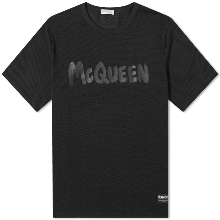 Photo: Alexander McQueen Men's Graffiti Logo T-Shirt in Black