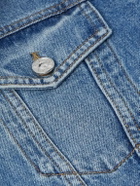 Marni - Slawn and Soldier Appliquéd Cotton Velvet-Trimmed Denim Jacket - Blue
