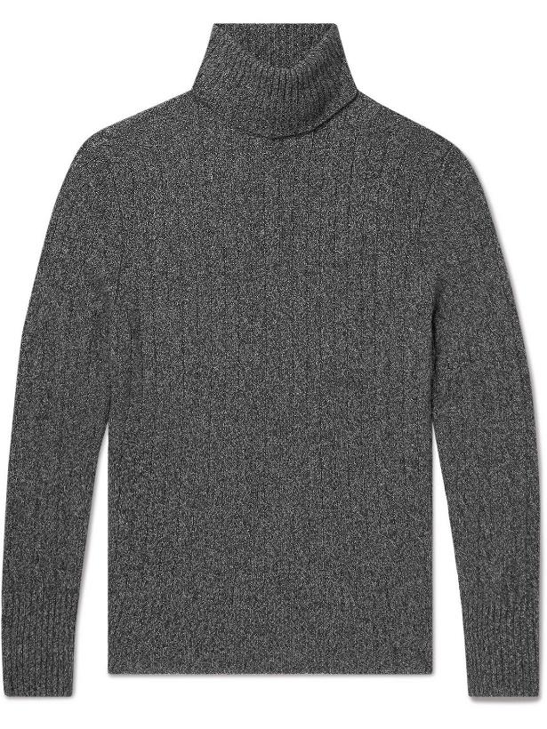Photo: ERDEM - Nikos Cable-Knit Rollneck Sweater - Gray