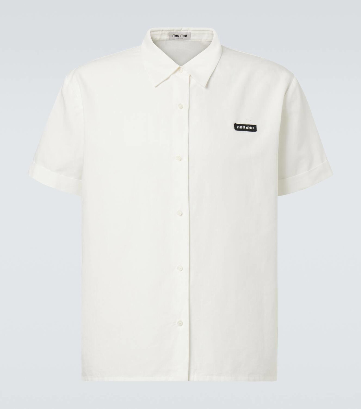 Miu Miu Cotton and linen poplin shirt Miu Miu