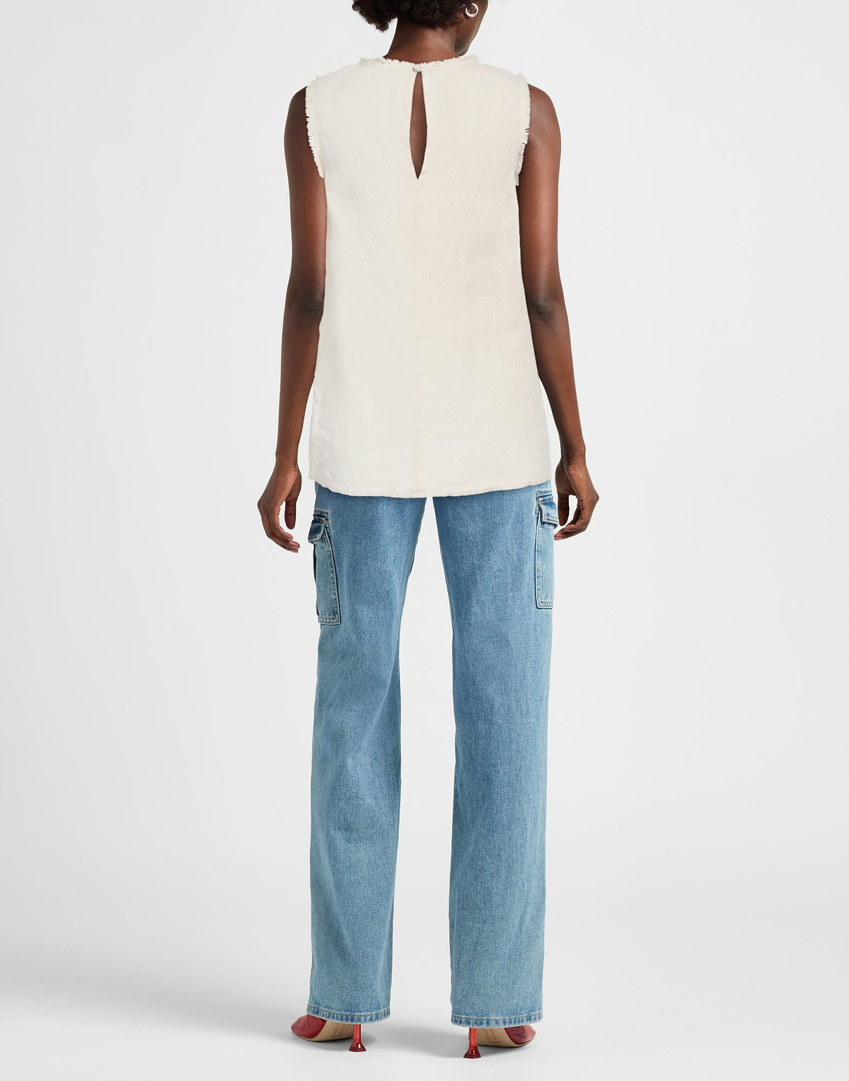 Peserico Womens Top Ivory