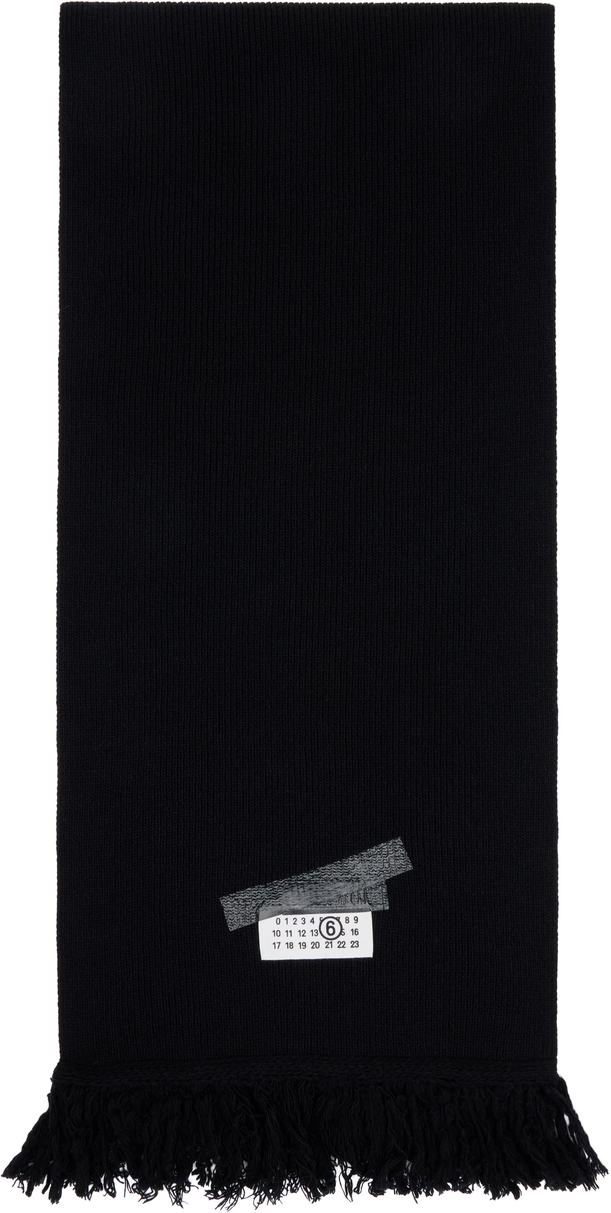 MM6 Maison Margiela Black Hooded Scarf MM6 Maison Margiela