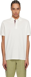 Paul Smith Off-White Artist Stripe Placket Polo