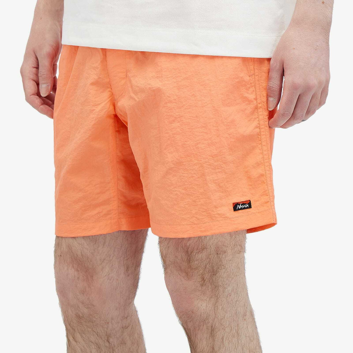 windandsea×NANGA TUSSER SHIPT Nanga Men's Nylon Tusser Easy Shorts in S Orange Nanga