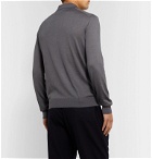 Charvet - Cashmere and Silk-Blend Polo Shirt - Gray