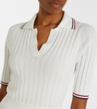 Brunello Cucinelli Ribbed-knit cotton midi dress