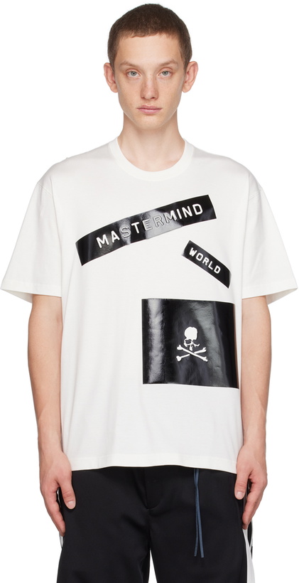 Photo: mastermind WORLD White Bonded T-Shirt