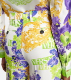 Versace - Floral wide-leg pants