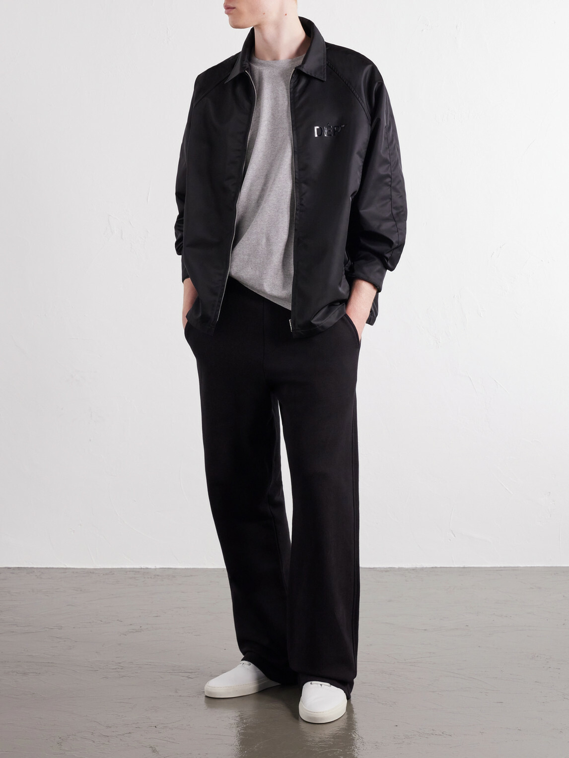 Gallery Dept. - Montecito Logo-Embroidered Shell Jacket - Black