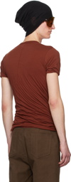 Rick Owens Burgundy Double T-Shirt