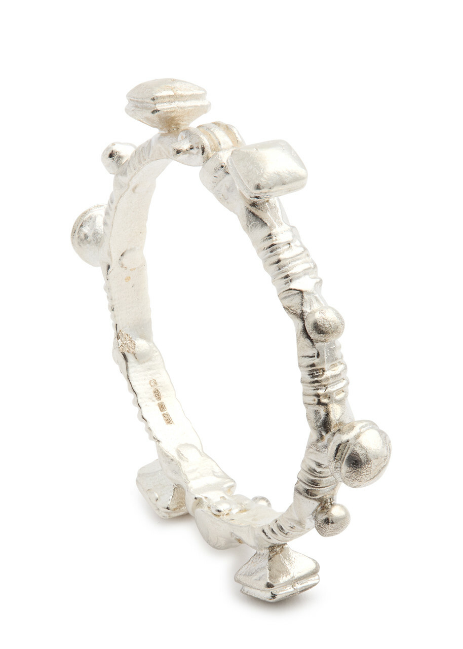 Alighieri The Ancient Incantations Sterling Silver Bangle