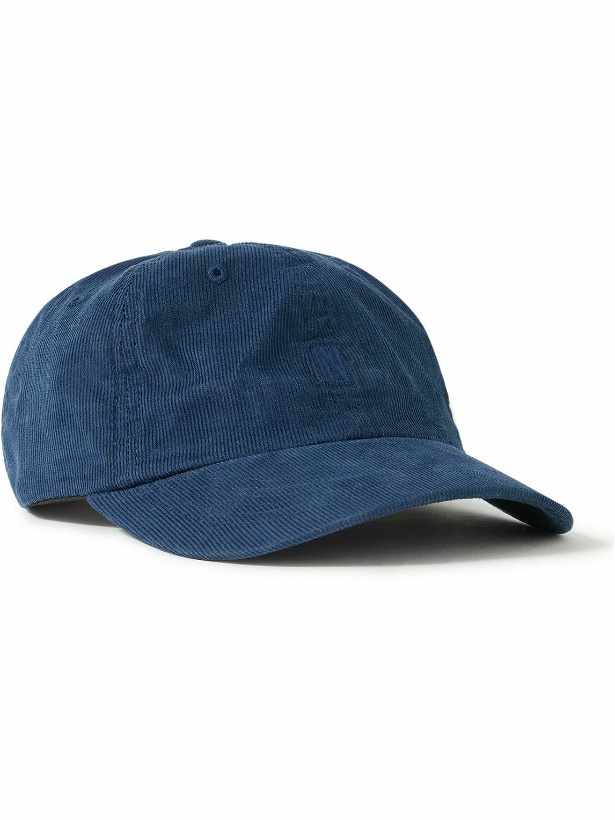 Photo: Norse Projects - Logo-Embroidered Cotton-Corduroy Baseball Cap