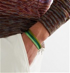 Rubinacci - Set of Three Silk Bracelets - Green
