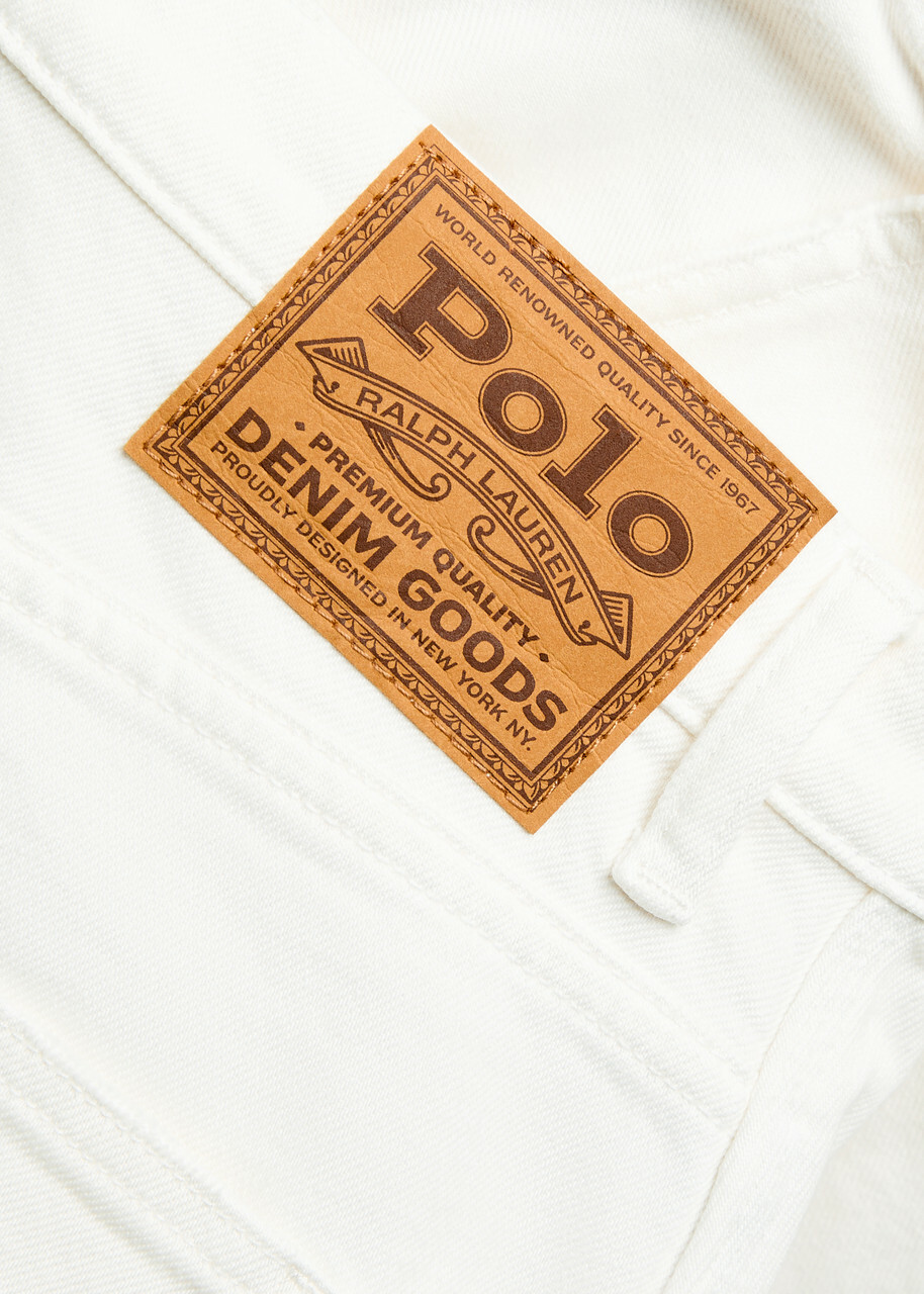 Polo Ralph Lauren Curved Tapered-leg Jeans White