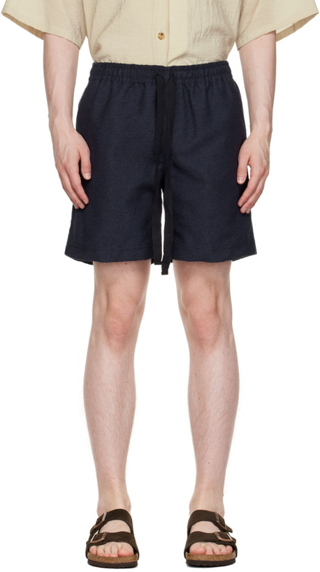 Photo: COMMAS Navy Nylon Shorts