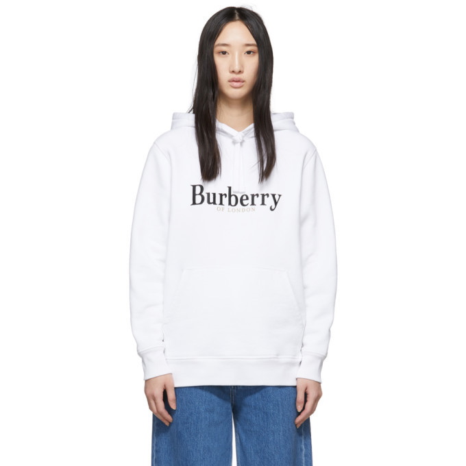 Photo: Burberry White Pelorus Hoodie