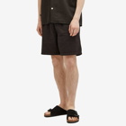 Foret Men's Hush Seersucker Shorts in Washed Black